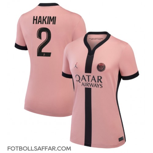 Paris Saint-Germain Achraf Hakimi #2 Tredjeställ Dam 2024-25 Kortärmad